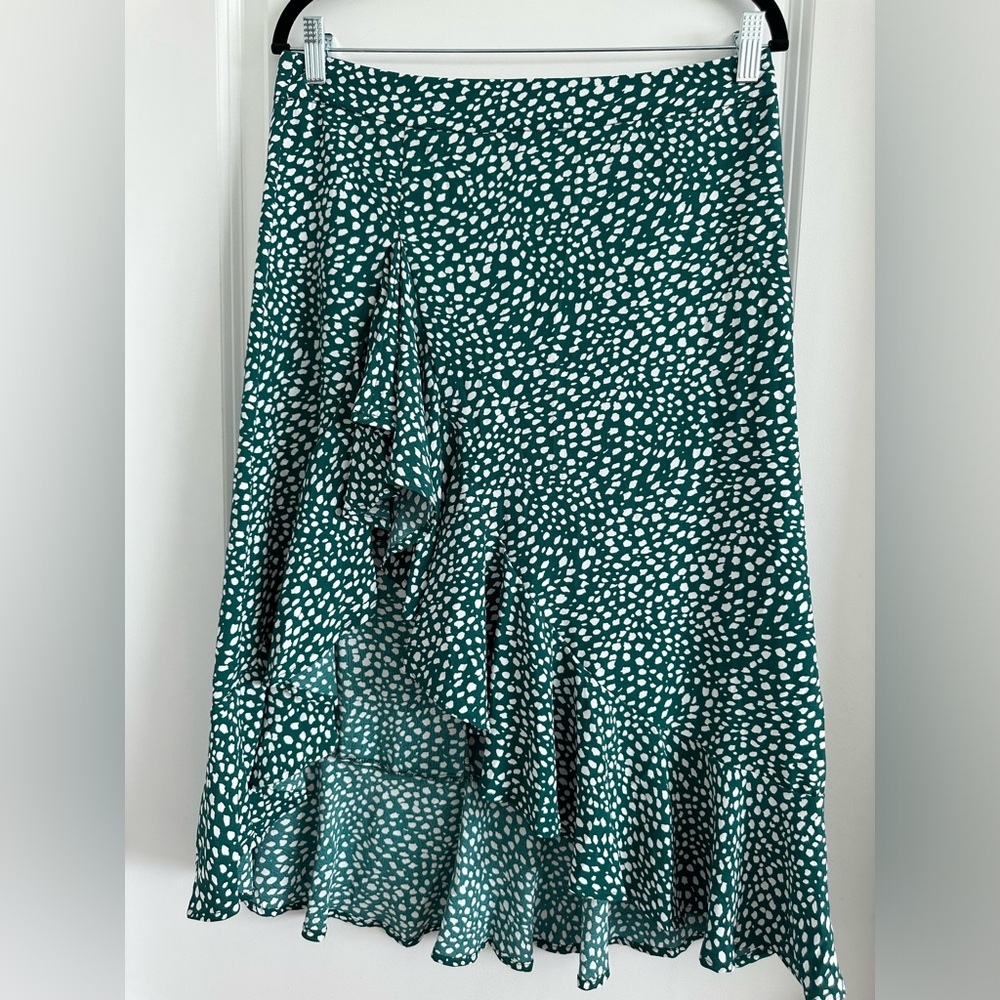 High waist slit skirt